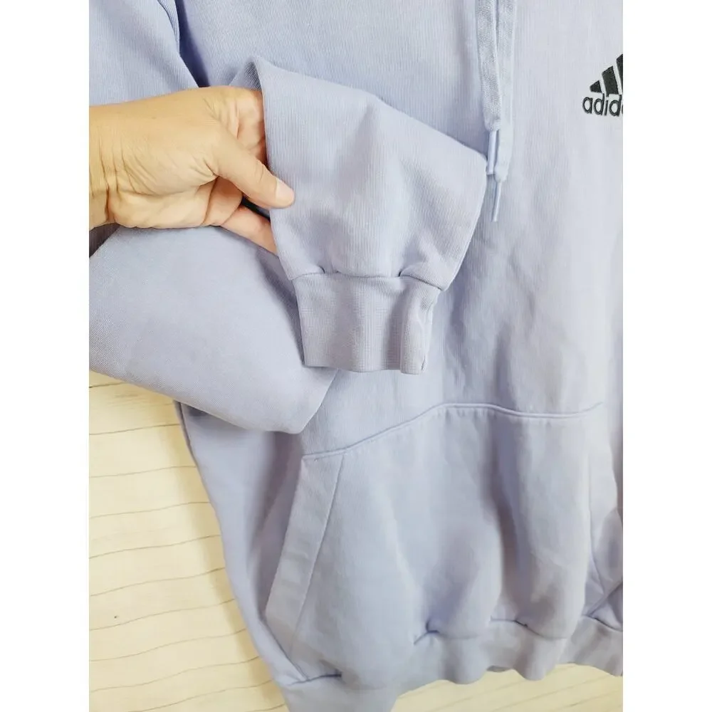 adidas Long Sleeve Active Hoodie in Blue Spark, sz Small